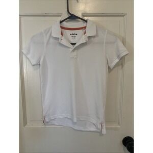 Mini Boden Boy's Pique Polo Shirt in White Size‎ 9-10 Years